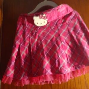 Hello Kitty Pink Plaid Skirt